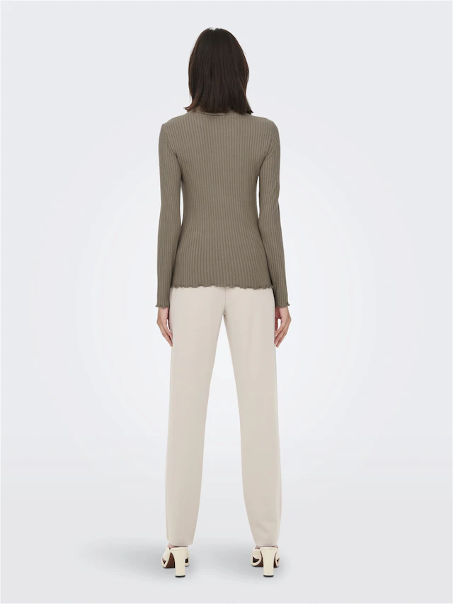 JDY Langarmbluse »JDYFRANSISKA L/S HIGHNECK TOP JRS NOOS« Viskosemischung, slim fit
