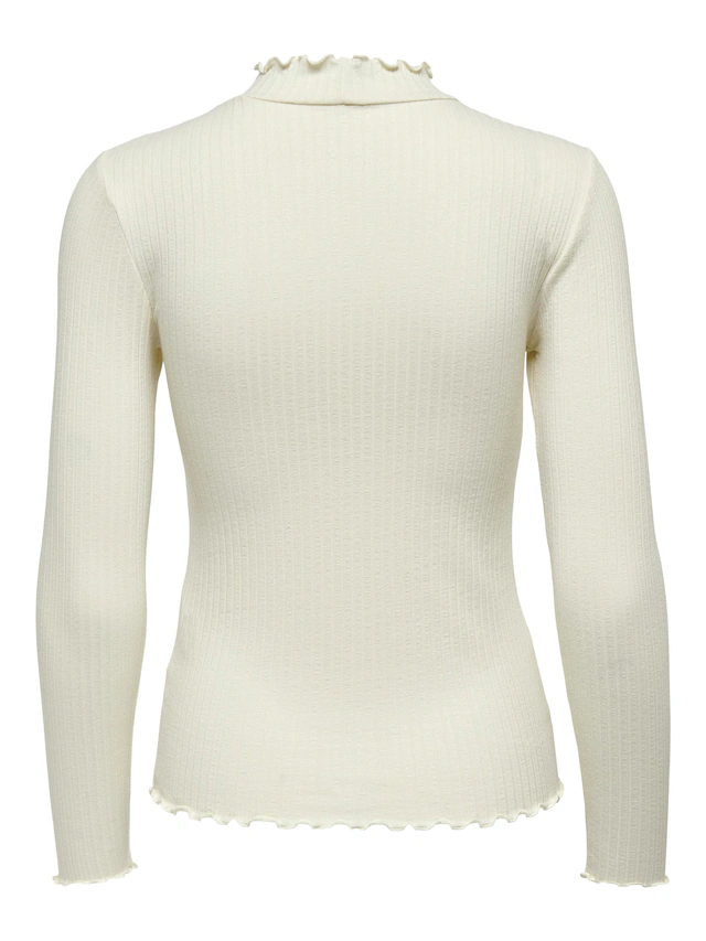 JDY Langarmbluse »JDYFRANSISKA L/S HIGHNECK TOP JRS NOOS« Viskosemischung, slim fit