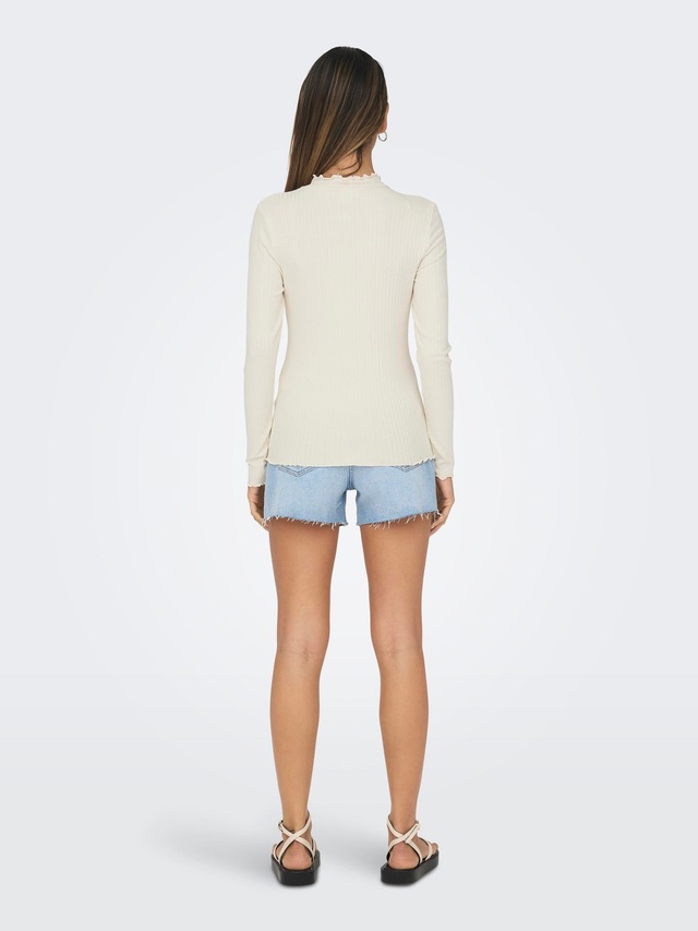 JDY Langarmbluse »JDYFRANSISKA L/S HIGHNECK TOP JRS NOOS« Viskosemischung, slim fit