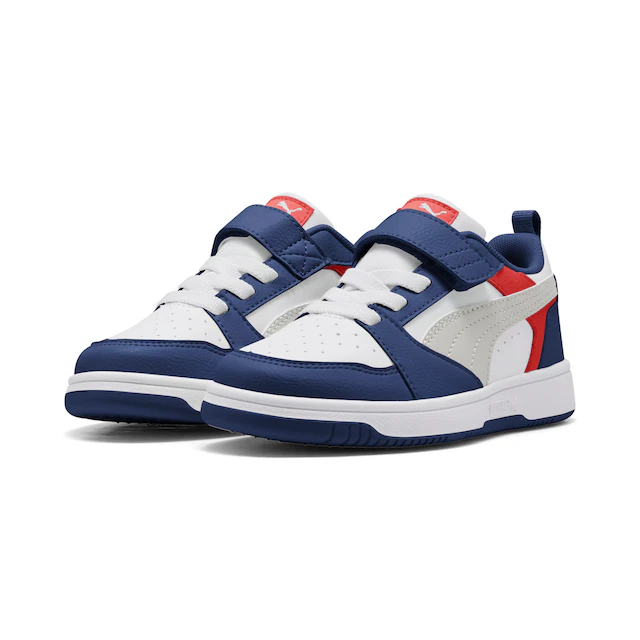 PUMA Sneaker »REBOUND V6 LO AC+ PS« knöchelhoher Schnitt, mit Klettverschluss, mit Gummilaufsohle