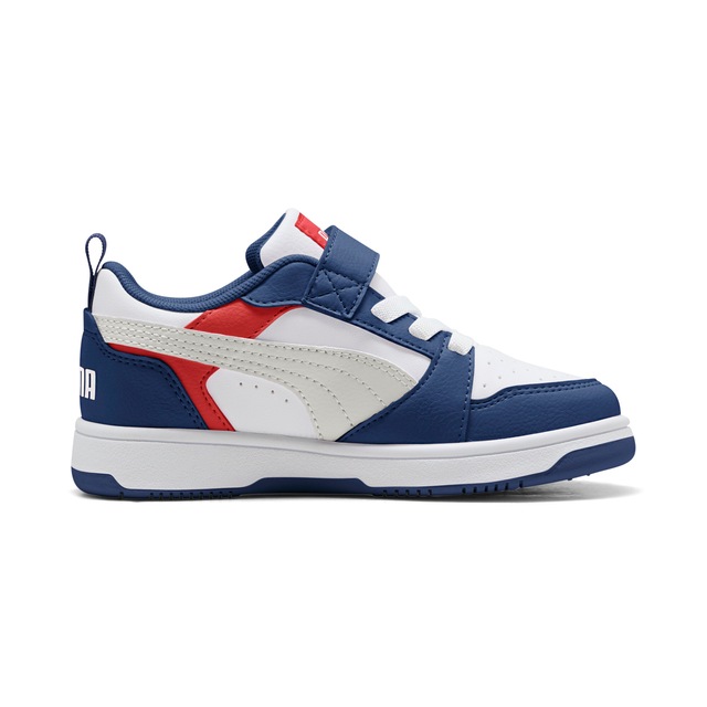 PUMA Sneaker »REBOUND V6 LO AC+ PS« knöchelhoher Schnitt, mit Klettverschluss, mit Gummilaufsohle