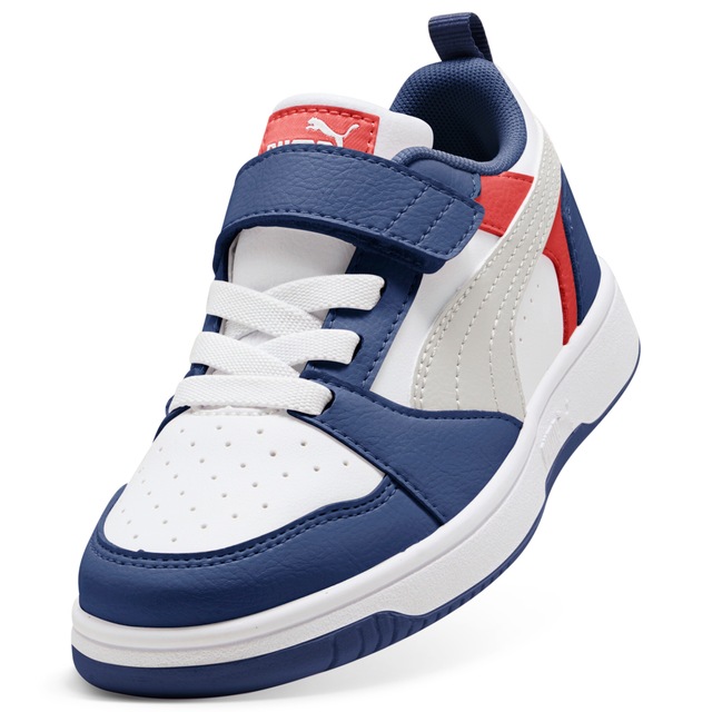PUMA Sneaker »REBOUND V6 LO AC+ PS« knöchelhoher Schnitt, mit Klettverschluss, mit Gummilaufsohle