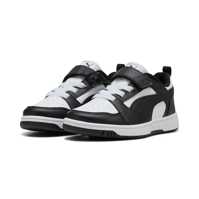 PUMA Sneaker »REBOUND V6 LO AC+ PS« knöchelhoher Schnitt, mit Klettverschluss, mit Gummilaufsohle