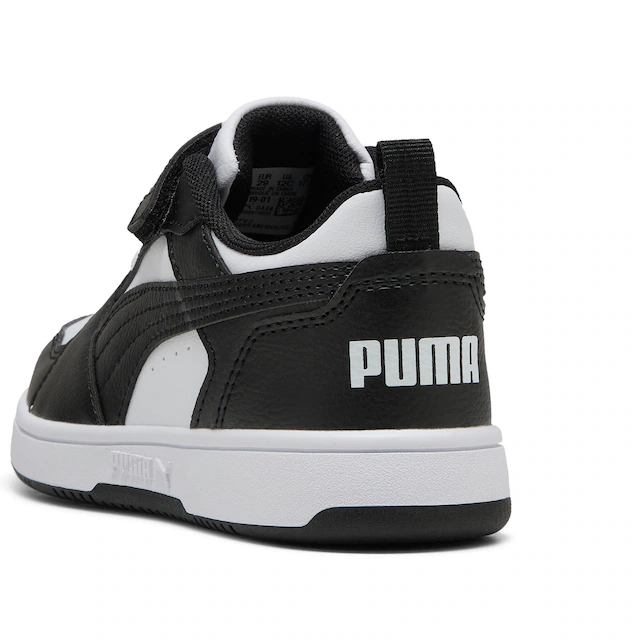 PUMA Sneaker »REBOUND V6 LO AC+ PS« knöchelhoher Schnitt, mit Klettverschluss, mit Gummilaufsohle