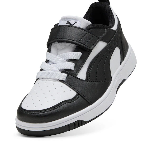 PUMA Sneaker »REBOUND V6 LO AC+ PS« knöchelhoher Schnitt, mit Klettverschluss, mit Gummilaufsohle