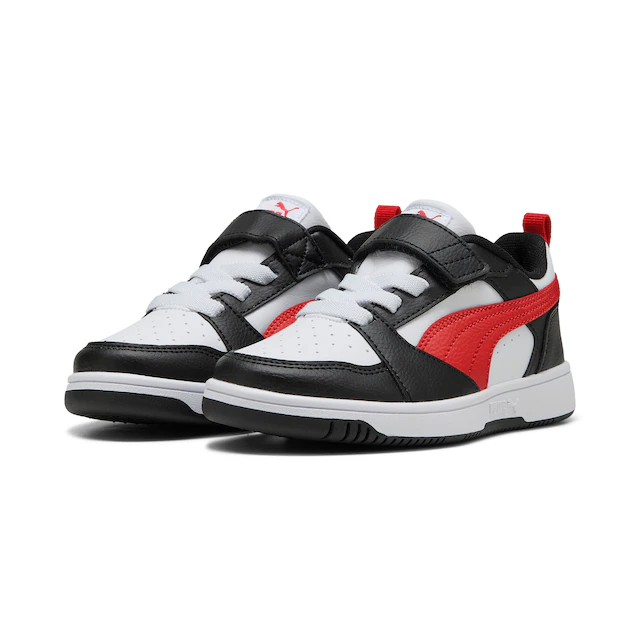 PUMA Sneaker »REBOUND V6 LO AC+ PS« knöchelhoher Schnitt, mit Klettverschluss, mit Gummilaufsohle