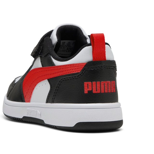 PUMA Sneaker »REBOUND V6 LO AC+ PS« knöchelhoher Schnitt, mit Klettverschluss, mit Gummilaufsohle