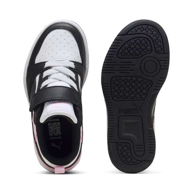 PUMA Sneaker »REBOUND V6 LO AC+ PS« knöchelhoher Schnitt, mit Klettverschluss, mit Gummilaufsohle