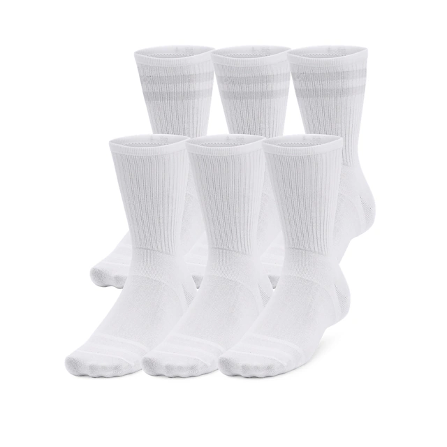 Under Armour® Tennissocken »UA Essential 6pk Crew« Packung, 6 Stk. tlg. mit Logostickerei, atmungsaktiv, elastische Passform