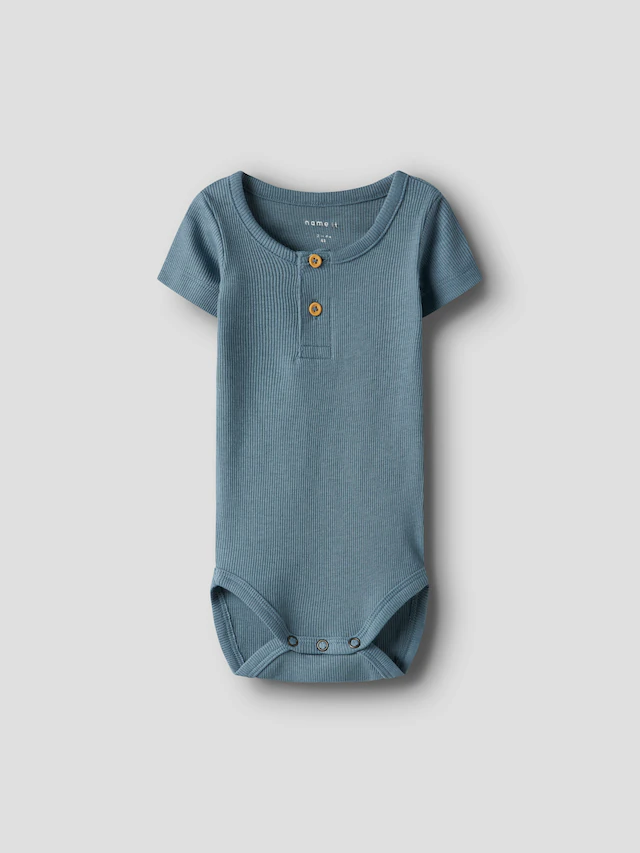 Name It Kurzarmbody »NBMKAB SS BODY NOOS« Baumwollmischung, Kurzarm, Knopf-Details