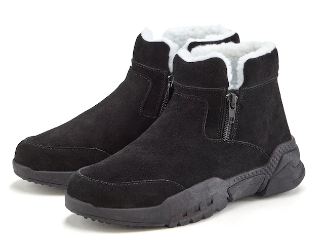 Vivance Stiefelette »Winterstiefel, Stiefel, Boots, Outdoorboots,« aus weichem Veloursleder mit Warmfutter