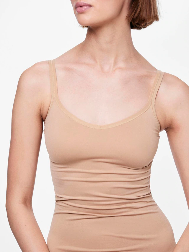 pieces Unterkleid »PCBALLROOM LONG SINGLET NOOS BC« mit Shaping-Effekt