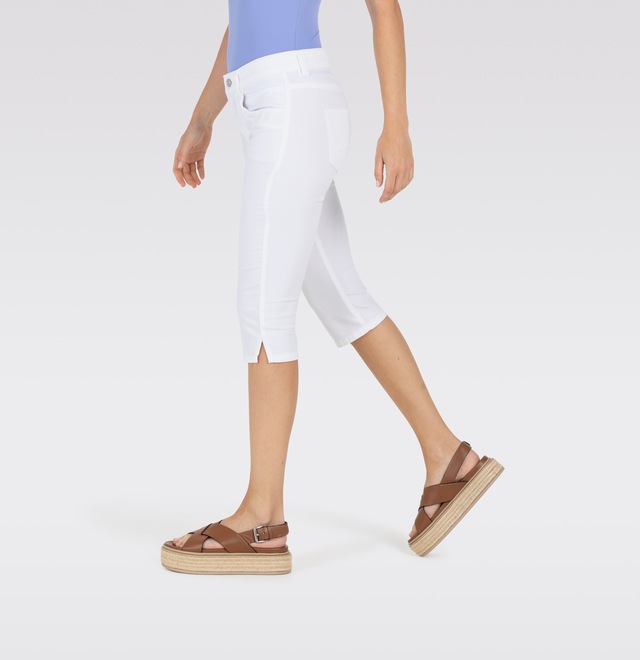 MAC Caprijeans »CAPRI« Eingelegte Zierfalten am Saum