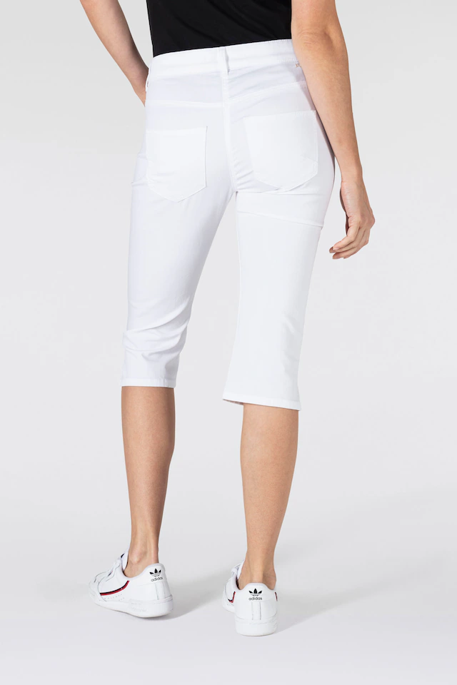 MAC Caprijeans »CAPRI« Eingelegte Zierfalten am Saum