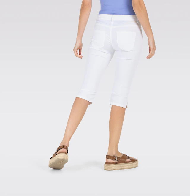 MAC Caprijeans »CAPRI« Eingelegte Zierfalten am Saum