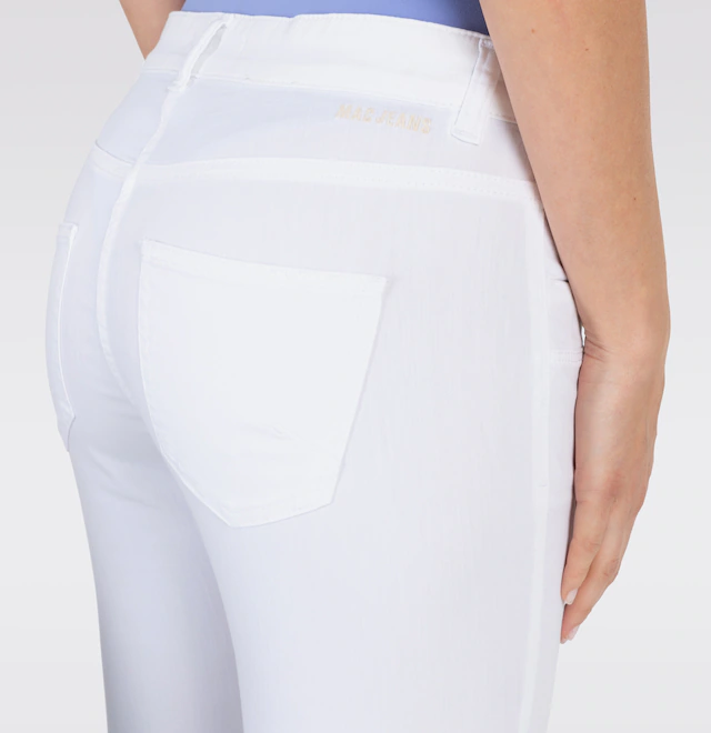 MAC Caprijeans »CAPRI« Eingelegte Zierfalten am Saum