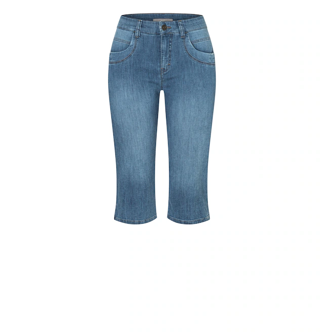 MAC Caprijeans »CAPRI« Eingelegte Zierfalten am Saum