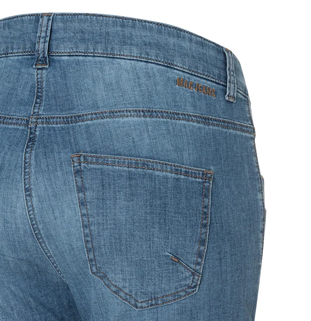 MAC Caprijeans »CAPRI« Eingelegte Zierfalten am Saum