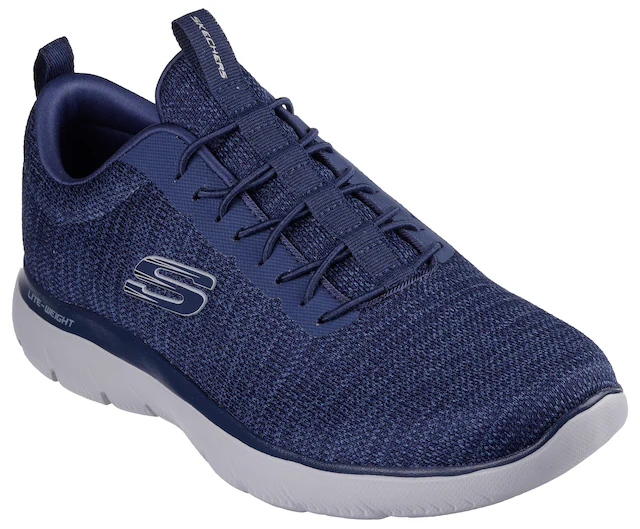 Skechers Slip-On Sneaker »SUMMITS-« , Slipper, Freizeitschuh, Halbschuh mit Elastic Schnürsenkel