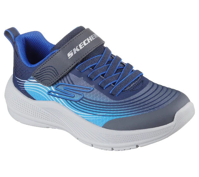Skechers Sneaker »MICROSPEC ADVANCE« Klettschuh in cooler Farbkombination, Größenschablone zum Download