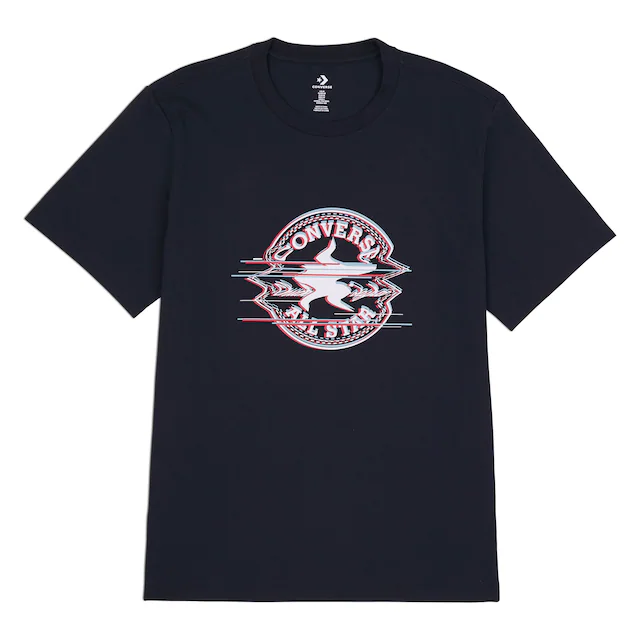 Converse T-Shirt unifarbenes Design, mit Rundhalsausschnitt, aus Baumwolle