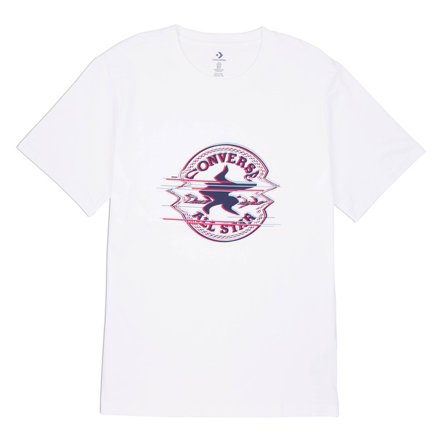 Converse T-Shirt unifarbenes Design, mit Rundhalsausschnitt, aus Baumwolle