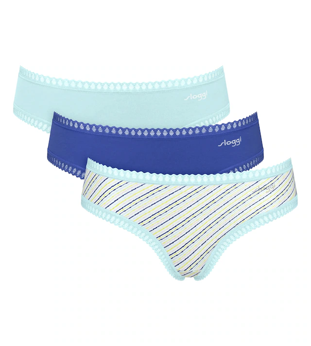sloggi Hipster »GO Crush« mit Spitzendetails, Multipack