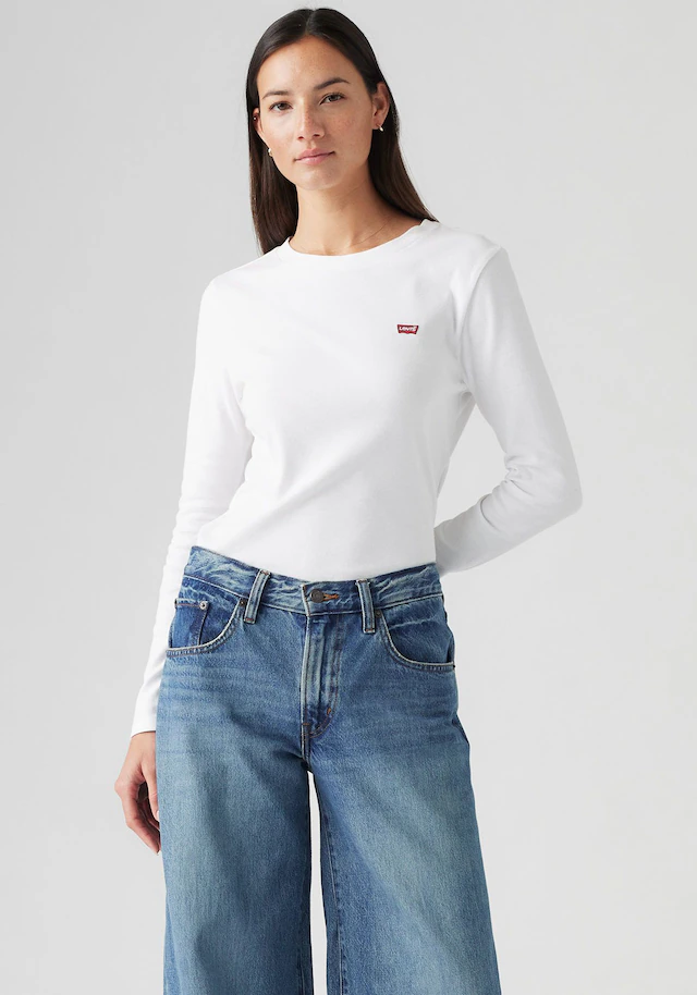 Levi's® Langarmshirt »ESSENTIAL HM LS TEE« mit Logo Stickerei