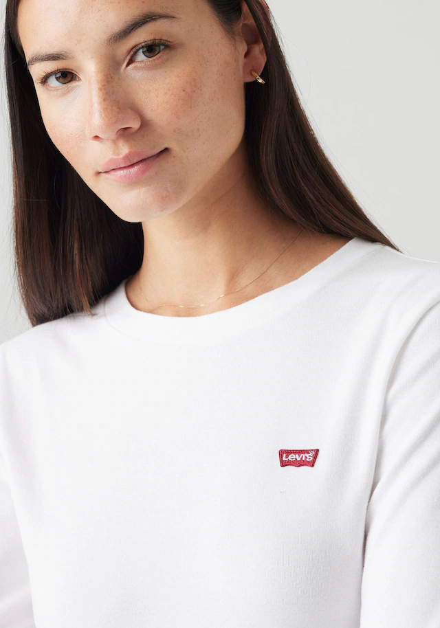 Levi's® Langarmshirt »ESSENTIAL HM LS TEE« mit Logo Stickerei
