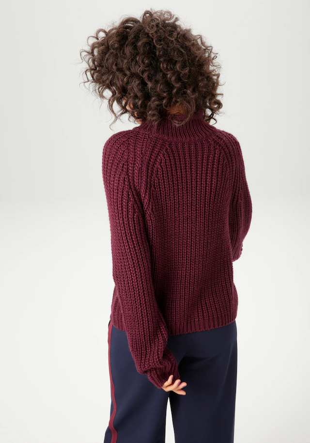 Aniston CASUAL Strickpullover mit Rollkante am Stehkragen