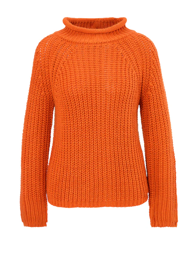 Aniston CASUAL Strickpullover mit Rollkante am Stehkragen