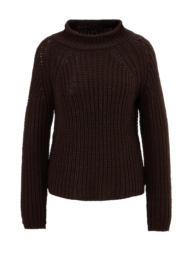 Aniston CASUAL Strickpullover mit Rollkante am Stehkragen
