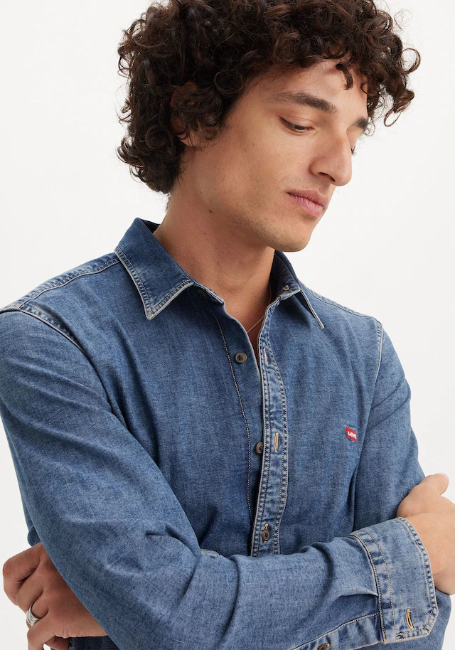 Levi's® Jeanshemd »LS BATTERY HM SHIRT SLIM« aus pflegeleichtem Baumwollmix