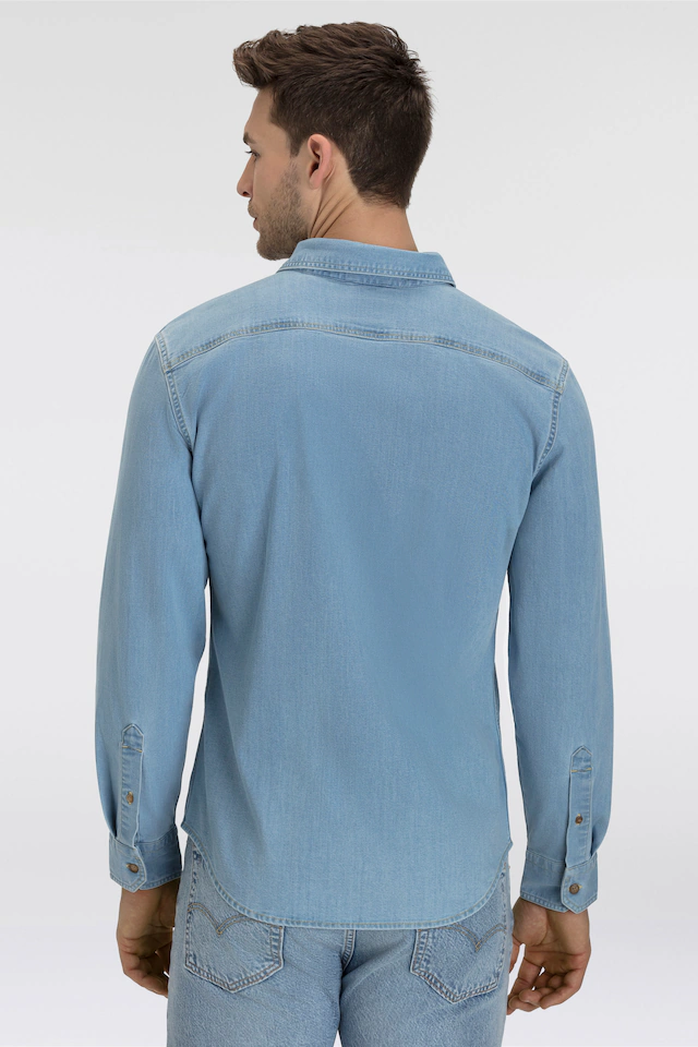 Levi's® Jeanshemd »LS BATTERY HM SHIRT SLIM« aus pflegeleichtem Baumwollmix