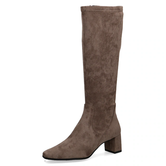 Caprice Stiefel , Blockabsatz, Abendschuh, Langschaft-Stiefel mit Innenreißverschluss
