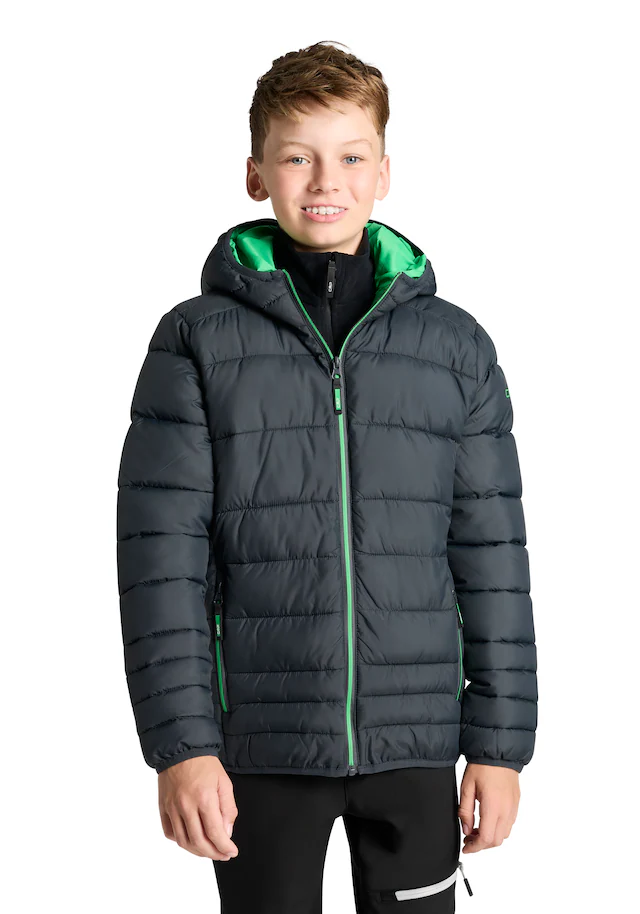 CMP Steppjacke »KID JACKET FIX HOOD« mit Kapuze mit Kapuze, winddicht, wasserabweisend, aus Polyester