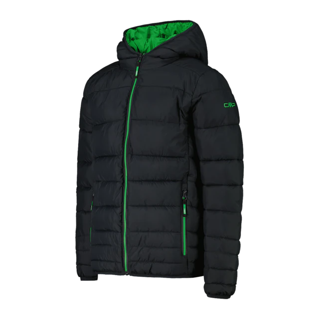 CMP Steppjacke »KID JACKET FIX HOOD« mit Kapuze mit Kapuze, winddicht, wasserabweisend, aus Polyester