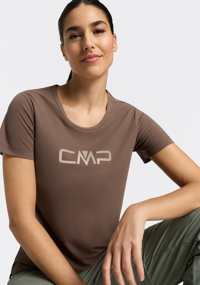 CMP Funktionsshirt »WOMAN CO T-SHIRT« für Erwachsene, mit sportlichem Stil, Kurzarm, gerader Abschluss