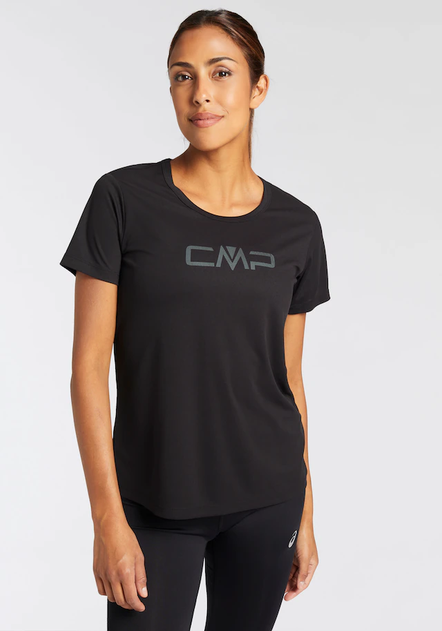 CMP Funktionsshirt »WOMAN CO T-SHIRT« für Erwachsene, mit sportlichem Stil, Kurzarm, gerader Abschluss