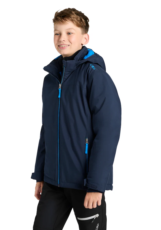 CMP Winterjacke »KID JACKET SNAPS HOOD« mit Kapuze Feel Warm Flat, Clima Protect®, Schneefang