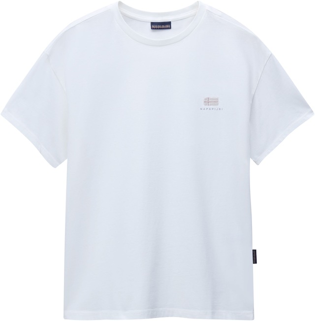Napapijri T-Shirt »S-NINA 941 BLACK BEAUTY« mit klassischem Rundhalsausschnitt, aus Baumwolle in Single Jersey