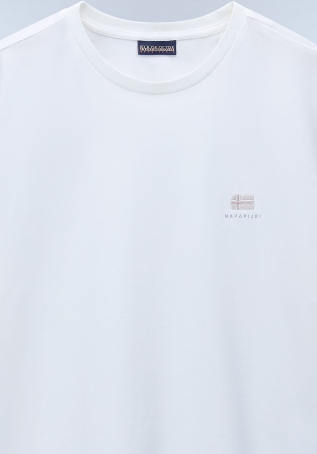 Napapijri T-Shirt »S-NINA 941 BLACK BEAUTY« mit klassischem Rundhalsausschnitt, aus Baumwolle in Single Jersey