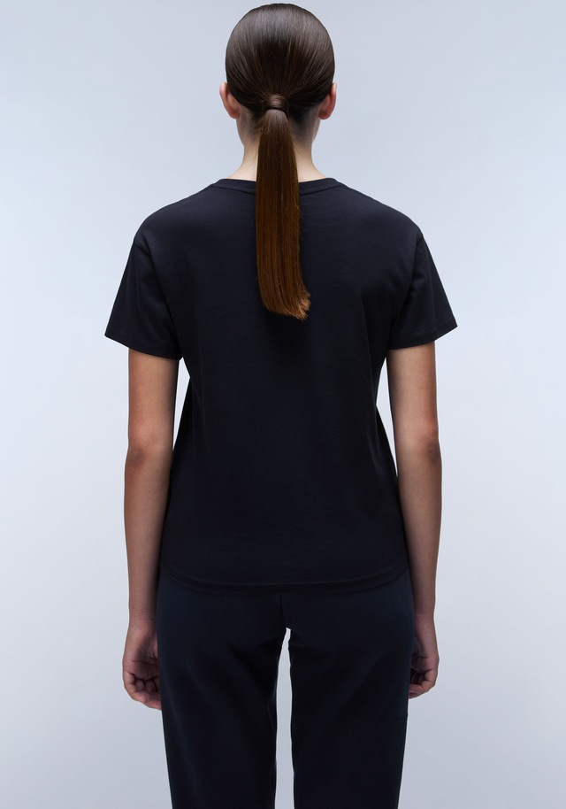 Napapijri T-Shirt »S-NINA 941 BLACK BEAUTY« mit klassischem Rundhalsausschnitt, aus Baumwolle in Single Jersey