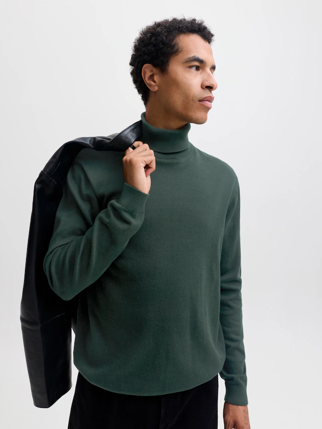 Jack & Jones Rollkragenpullover »JJEBASIC mit hohem Tragekomfort« Baumwolle, regular fit