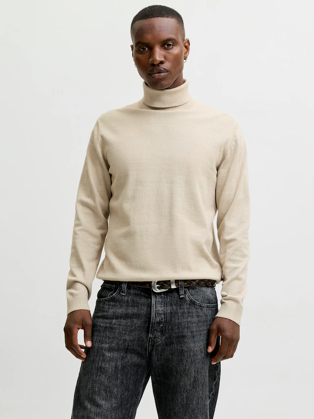 Jack & Jones Rollkragenpullover »JJEBASIC mit hohem Tragekomfort« Baumwolle, regular fit