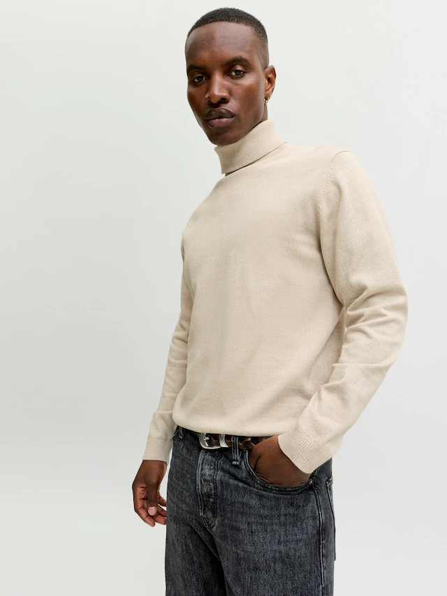 Jack & Jones Rollkragenpullover »JJEBASIC mit hohem Tragekomfort« Baumwolle, regular fit