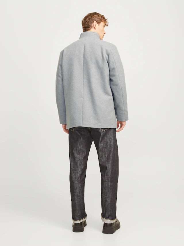 Jack & Jones Wolljacke »JJEHARRISON WOOL JACKET SN« Materialmix, regular fit