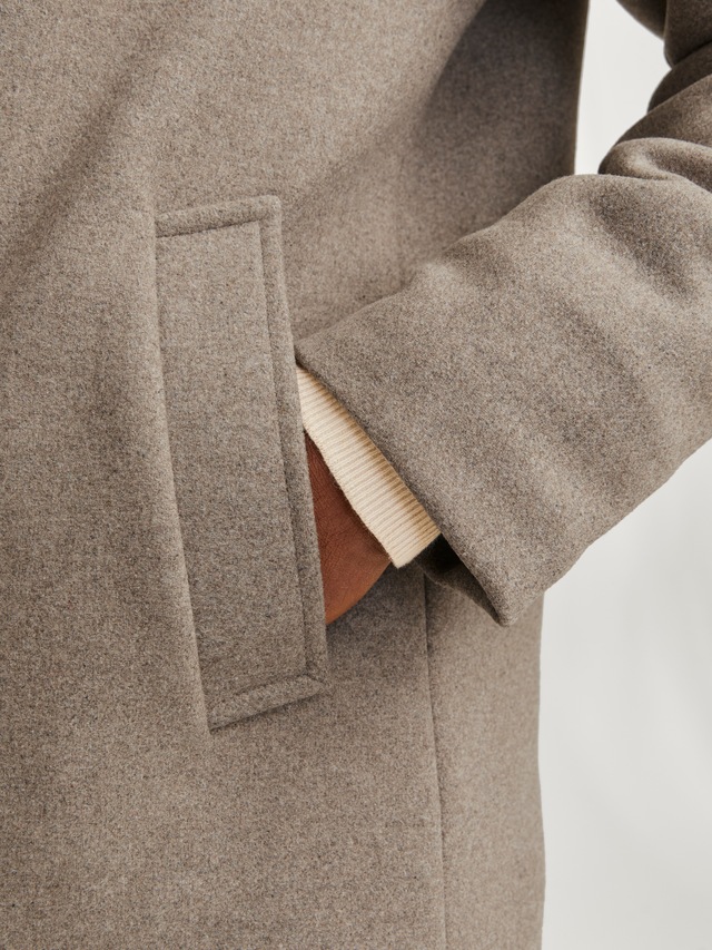 Jack & Jones Wolljacke »JJEHARRISON WOOL JACKET SN« Materialmix, regular fit
