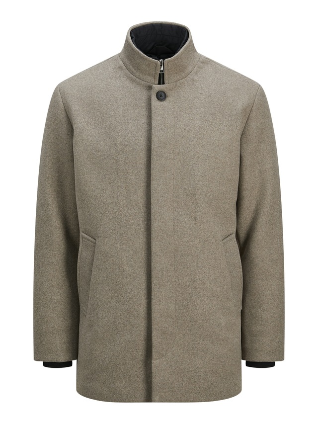 Jack & Jones Wolljacke »JJEHARRISON WOOL JACKET SN« Materialmix, regular fit