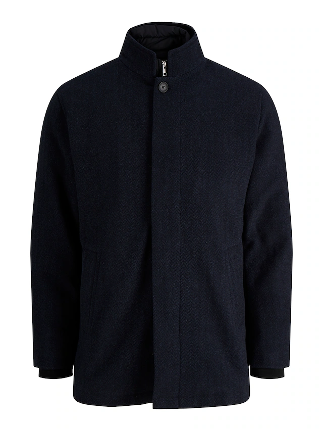 Jack & Jones Wolljacke »JJEHARRISON WOOL JACKET SN« Materialmix, regular fit